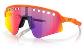 OAKLEY Sutro Lite Sweep Mathieu Van Der Poel Orange Sparkle Prizm Road