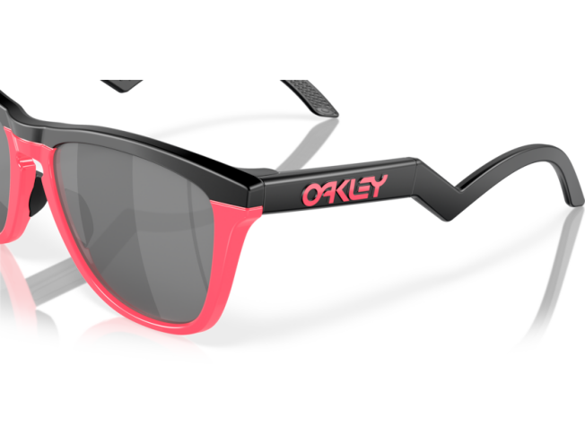 OAKLEY Frogskins Hybrid Matte Black/Neon Pink Prizm Black