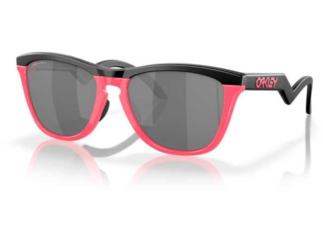OAKLEY Frogskins Hybrid Matte Black/Neon Pink Prizm Black