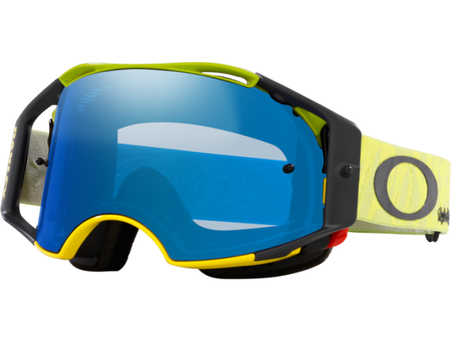OAKLEY Airbrake MTB Troy Lee Revel Yellow Black Ice Iridium