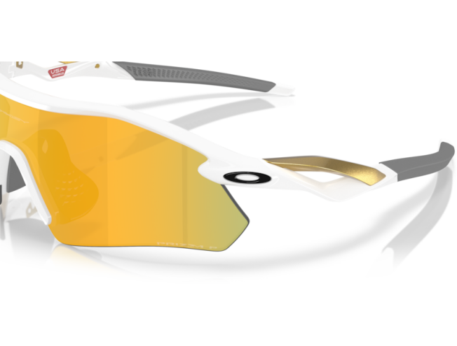 OAKLEY Radar Plate Polished White Prizm 24k Polarized