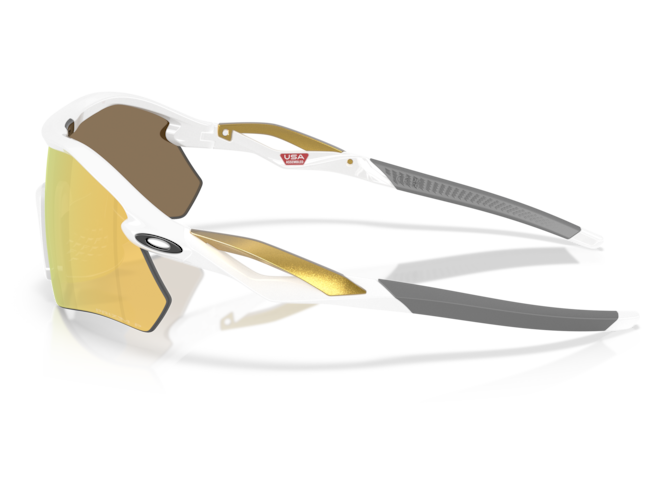 OAKLEY Radar Plate Polished White Prizm 24k Polarized