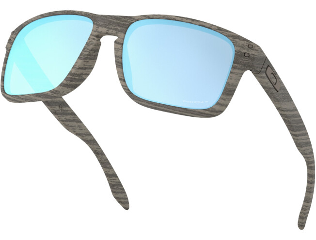 P&auml;ikeseprillid OAKLEY Holbrook erimudelid "Woodgrain Collection" Prizm Deep Water Polarized