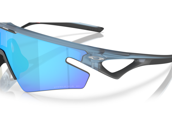 Päikeseprillid OAKLEY Sphaera Slash Matte Transparent Stonewash Prizm Sapphire Polarized