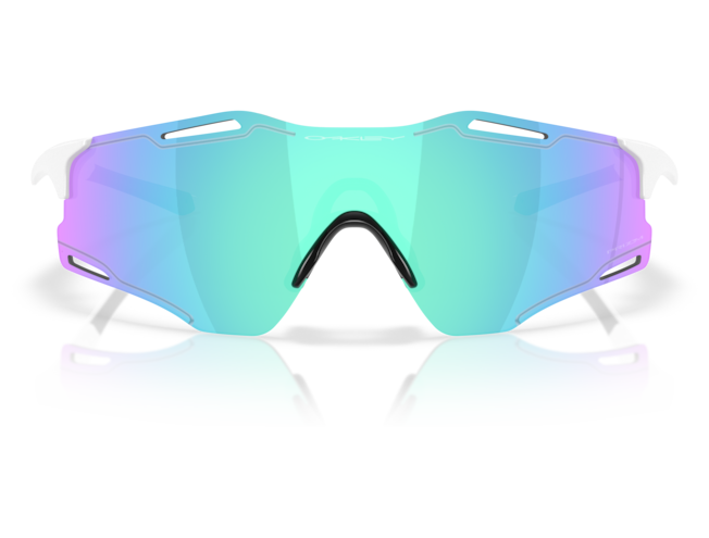 Päikeseprillid OAKLEY Cybr Zero Polished White Prizm Sapphire
