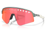 Päikeseprillid OAKLEY Sutro Lite Sweep Matte Silver/Blue Colorshift Prizm Trail Torch
